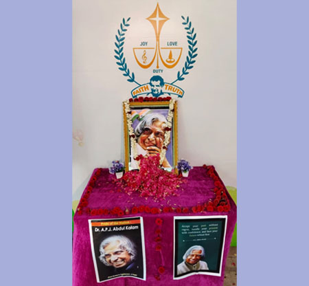 15.10.2025 - Birthday of the MISSILE MAN OF INDIA DR. A.P.J. ABDUL KALAM Celebrated as World Student’s Day by the students of STD V