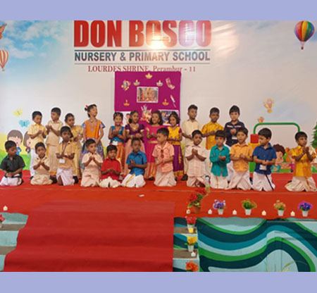 17.10.2025 - The Diwali Program was staged by the students of UKG A & B