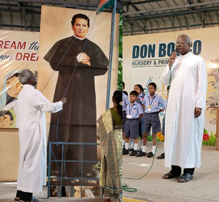National Flag was hoisted by our Rector and Correspondent Rev. Fr. Stanislaus SDB - (07-07-2025).