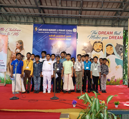 கல்வி வளர்ச்சி நாள் celebration 15.07.2025 @ Don Bosco Nursery and Primary School, Lourdes Shrine, Perambur