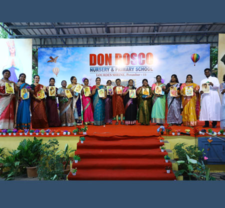 Teacher's Day Celebration (04-09-2025) The PTA & the students hosted the Teacher's day Programme. Our Correspondent Rev. Fr. Stanislaus, Our Principal Rev. Fr. Arockia Vincent were present. All the teachers were welcomed by the students of STD-V.