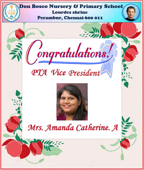 PTA Vice President - Mrs. Amanda Catherine. A
