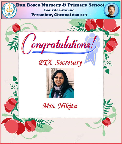 PTA Secretary - Mrs. Nikita